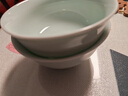 景德镇（jdz）官方陶瓷饭碗影青瓷餐具套装无铅纯色碗碟面碗汤盘乔迁搬家礼物 流影4.5英寸饭碗（两只装） 实拍图