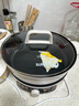 苏泊尔（SUPOR）2100W大功率 电饼铛烙饼锅三明治机煎烤机电火锅烤肉锅 70mm加深0氟钛瓷烤盘 分离式锅体JT30R822 实拍图