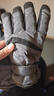 目丸保暖手套男女户外冬天骑行防寒风加绒厚触屏女防水冬季棉滑雪手套 9#深灰色 深度暖手套-男款 实拍图