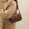 viney牛皮包包女包时尚斜挎豆腐包轻奢单肩包生日七夕情人节礼物送女友 实拍图