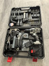 欧莱德手电钻21V锂电钻工具箱全套家用五金多功能收纳箱套装 升级全身包胶21v锂电100件套 实拍图
