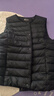 雪中飞经典新款基础舒适轻薄羽绒便捷短款保暖羽绒小马甲轻盈便携舒适 宝石黑|8086-女 M 165/88A 实拍图