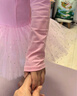 艾舞戈儿童舞蹈服女童春秋长袖粉色公主蓬蓬纱裙连体练功服 120码 实拍图