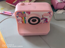 qdrone For the Good Moments拍立得儿童照相机可拍照直接出打印照片7-14岁6玩具女孩生日礼物 粉【彩色打印+闪光灯+128G+5卷+精美礼盒+背带】 3-6岁儿童相机可打印彩 实拍图