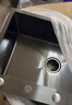 松鲸 厨房水槽大单槽台下盆手工不锈钢洗菜盆一体盆洗菜池洗碗淘菜盆 C套餐-配冷热抽拉龙头 三孔单槽-68*45cm 实拍图