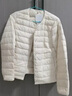 优衣库女装高级轻型羽绒便携式茄克/轻暖便携排骨羽绒478575 478575/30浅米色 2XL 实拍图