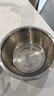 金汤银饺奥氏体不锈钢调料盆家用厨房加厚加深洗菜盆打鸡蛋和面盆洗水果 24cm盆+沥水篮22cm 2个 实拍图