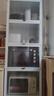 帅仕（shuaishi）厨房用具置物架落地餐边橱柜冰箱夹缝收纳碗柜微波炉烤箱储物柜子 白【整柜加高】5层60长42深-加深款 实拍图