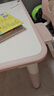 育才儿童桌椅花生桌可升降涂鸦幼儿园学习画画桌宝宝积木玩具游戏桌椅 小粉猪长方桌80X60CM 配一椅 实拍图