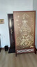 斯丽凯新中式入户屏风隔断客厅玄关现代简约布艺办公室双面简易实木座屏 画面1 70cm宽*180cm高 实拍图