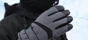 目丸保暖手套男女户外冬天骑行防寒风加绒厚触屏女防水冬季棉滑雪手套 9#深灰色 深度暖手套-男款 实拍图