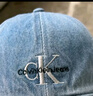Calvin KleinJeans男女情侣中性简约ck刺绣潮流复古棉质弯檐牛仔棒球帽礼物 458-牛仔蓝 均码 OS 实拍图
