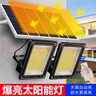 舒福佳（shufujia）太阳能灯户外庭院灯农村用一拖二LED投光灯防水路灯天黑自动亮灯 实拍图