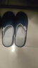 回力日系柔软情侣棉拖秋冬家居室内保暖棉鞋男款HL0006蓝色44-45码 实拍图