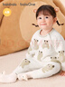 巴拉巴拉balaOne婴儿内衣套装男女童冬家居秋衣裤2025半边绒209425134201 实拍图
