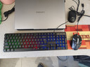 灵蛇（LINGSHE）有线字符发光键盘鼠标 机械手感游戏电竞笔记本台式电脑外设 薄膜键鼠套装 T09 实拍图