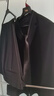 席臣加肥加大码西装外套休闲男宽松商务西服显瘦大号胖子肥佬西服套装 三件套黑色 7XL （240-260斤） 实拍图