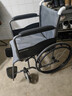 鱼跃(yuwell)轮椅车H051折叠老人轻便旅行手推车钢管免充气胎代步车 实拍图