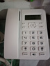 中诺电话机家用固定电话座机免提通话双键拨号来电显示商务办公室家庭酒店老人前台W099白色 实拍图