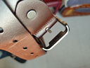 牛当家 真皮皮男牛皮腰带针扣头层牛皮1101生日礼物 深咖色 105cm 实拍图