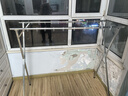 全品屋晾衣架落地不锈钢免安装家用室内户外折叠晾衣杆移动挂衣架晒被子 升级加固【双杆】1.6米可伸缩+礼包 实拍图