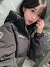 波司登（BOSIDENG）25新款羽绒服女款中长款90绒商场同款可脱卸帽面包服B250246064DS 黑色|8056 卡码拍大 2XL 180/100A 体重约140-155斤 实拍图