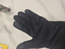 诗兰伦萨手套男冬季保暖防泼水防风防滑户外运动加绒加厚触屏骑行防寒手套 黑色-加绒 实拍图