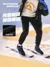 Skechers斯凯奇儿童休闲运动裤秋冬童装卫裤男女加绒保暖舒适裤子L425K117 加绒/碳黑/0018 150 实拍图