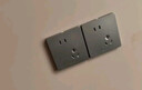 公牛（BULL）开关插座 G12系列一开双控五孔带开关插座86型面板G12E334S星空灰 实拍图