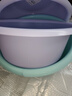茶花（CHAHUA）塑料盆洗脸盆加厚加深家用加深学生宿舍洗衣服盆子洗脚盆塑料盆 1个装【36cm紫色】 加厚加深 实拍图