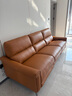 芝华仕（CHEERS）头等舱绅士智能电动0靠墙直排沙发头层牛皮简约芝华士50611B橙意 【进扫地机】赤霞橙-大三座双电-2.62M 优先发货（详询客服） 实拍图