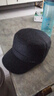 帽子男士秋冬保暖帽户外潮流帽韩版中年平顶帽鸭舌帽 灰色 可调节 实拍图