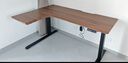 木藝生转角双电机电动升降电脑桌家用办公双人L型桌子工作台拐角书桌 【双电机3节】整板左拐角胡桃色 覆膜板材 1.6*1.1M(升级加强版收纳横梁) 实拍图