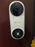 萤石CP3智能门铃lite版 300万超清像素摄像头监控 AI人脸识别 猫眼门铃 内置5000mAh锂电池 实拍图