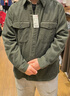 优衣库男装女装灯芯绒工装衬衫长袖衬衣休闲复古480295 56 橄榄色 M 实拍图