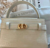 CHARLES&KEITH鳄鱼纹凯莉包手提斜挎婚包包女包生日礼物新年礼物CK2-50270880-1 Ivory象牙色 S 实拍图