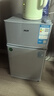 奥克斯小冰箱家用小型迷你冷藏冷冻两用出租房宿舍用节能省电寝室办公室电冰箱 【热卖款 升级净化去味】22A126DW银 实拍图
