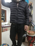 京东京造【air+零压羽绒】轻薄羽绒服男外套冬连帽白鸭绒 曜石黑M 实拍图
