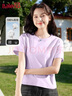 班尼路（Baleno）100%纯棉短袖T恤女2026年夏季宽松短款小个子休闲百搭半袖上衣 实拍图