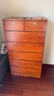鲁菏鑫森斗柜 实木斗柜现代简约卧室客厅抽屉式收纳柜子储物柜 板栗色高七斗【升级带锁款】 实拍图