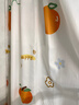 访客 浴帘 优质涤纶加厚免打孔浴室防水隔断帘 橘子款1.8-2米带挂环 实拍图