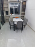 晨巢 岩板餐桌 实木餐桌椅组合现代简约可伸缩折叠吃饭桌子餐厅家具 电磁炉款双轨餐桌-111皮椅款 1.2米一桌六椅-12MM岩板厚度 实拍图