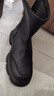 他她（TATA）加绒喵爪靴2025秋冬百搭时装靴女瘦瘦短靴新款弹力靴CEG07DZ5 黑色 37 实拍图