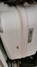 莎米特行李箱16英寸 小型静音万向轮防刮高档商务登机拉杆箱PC338米白 实拍图