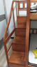临稚胡桃木 儿童上下床实木高低床双层床上下铺床两层木床子母床 梯柜款 上铺宽1.3米下铺宽1.5米 实拍图