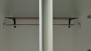 睦歌（MUGE）免打孔伸缩晾衣杆晾衣架窗帘杆衣柜挂衣杆卫生间不锈钢隔断浴帘杆 银色1.35-2.5米【32不锈钢管径】 实拍图