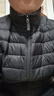 京东京造【air+零压羽绒】轻薄羽绒服男外套冬立领90鸭绒 曜石黑XXXL 实拍图