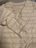 鸭鸭（YAYA）佟丽娅同款轻薄羽绒服女新款冬季短款圆领内胆修身时尚薄外套男 米白色【女款无领】 XL 【建议115-125斤】 实拍图