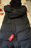 京东京造【高充绒312G】羽绒服男25冬季男女长款过膝连帽外套 黑色 L 实拍图