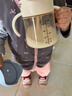 皇宠儿童牛奶杯一岁以上学饮水杯弹盖吸管杯直饮奶瓶260ml+吸嘴 实拍图